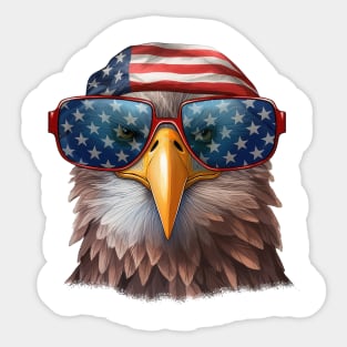 Cool American Eagle Portrait #1 Sticker